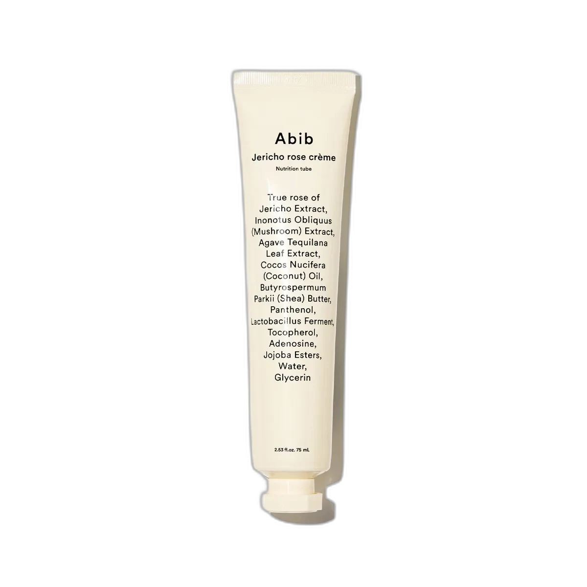 Abib Jericho Rose Cream Nutrition Tube in a 75ml white squeeze tube