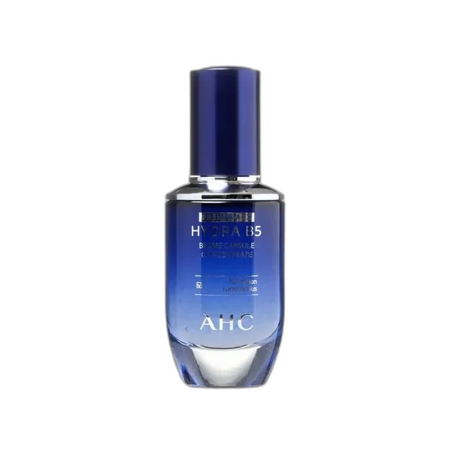 AHC B5 Hyaluronic Acid Hydrating Serum bottle on white background