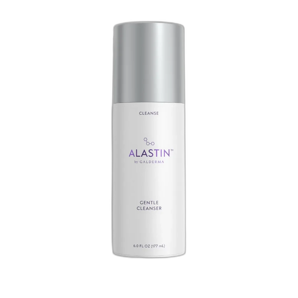 Alastin Gentle Cleanser white pump bottle with clinical branding