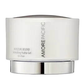 Amorepacific Moisture Bound Refreshing Hydra-Gel Oil-Free jar with blue-tinted gel formula