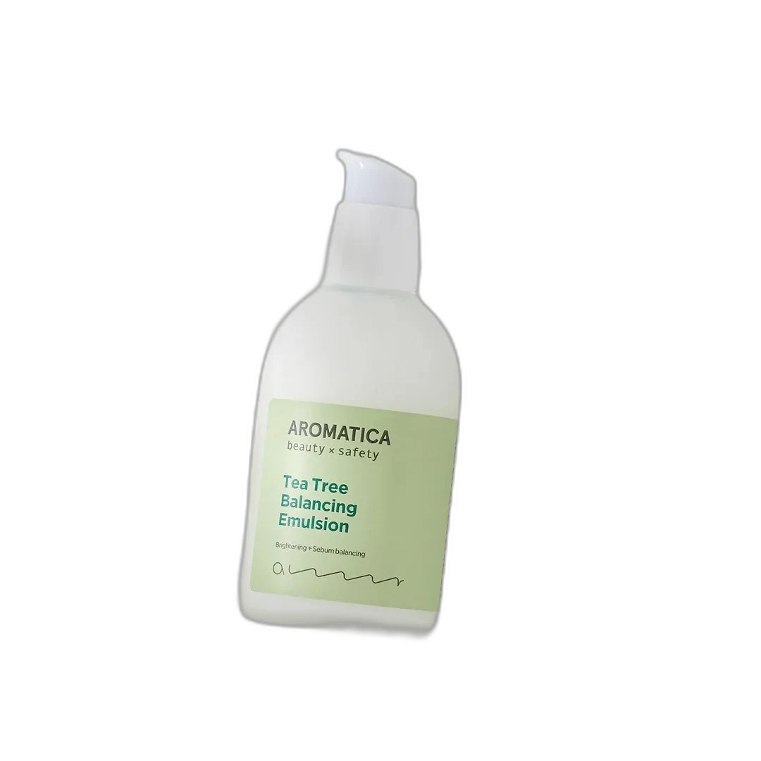 Aromatica Tea Tree Balancing Emulsion 100ml frosted glass bottle