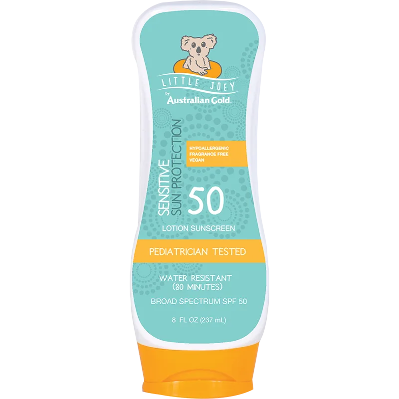 Australian Gold Little Joey SPF 50 Sunscreen Lotion 8 fl oz family-sized bottle