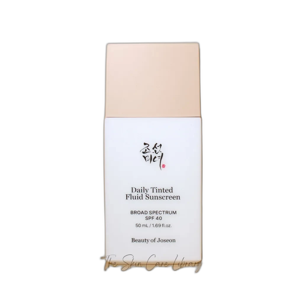 Beauty of Joseon Daily Tinted Fluid Sunscreen SPF 40 tube showing the fluid tinted formula