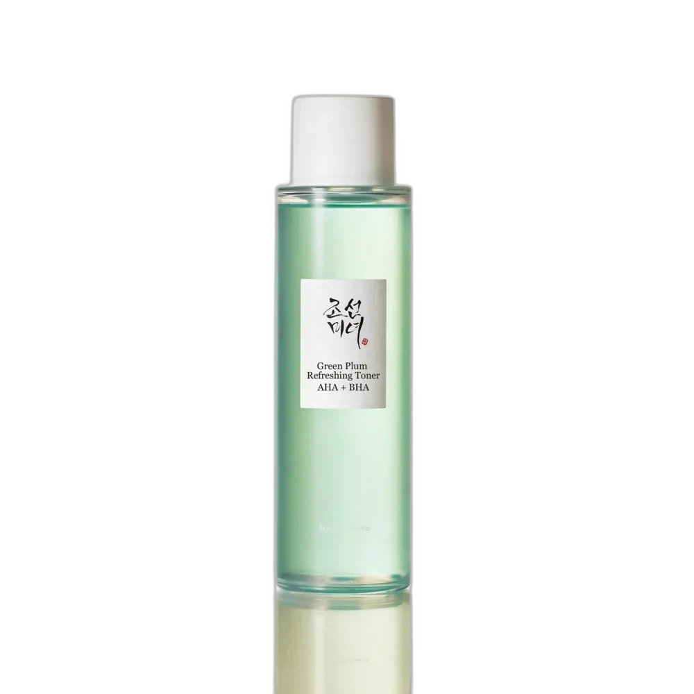 Beauty of Joseon Green Plum Refreshing Toner AHA + BHA in a tall slim beige bottle