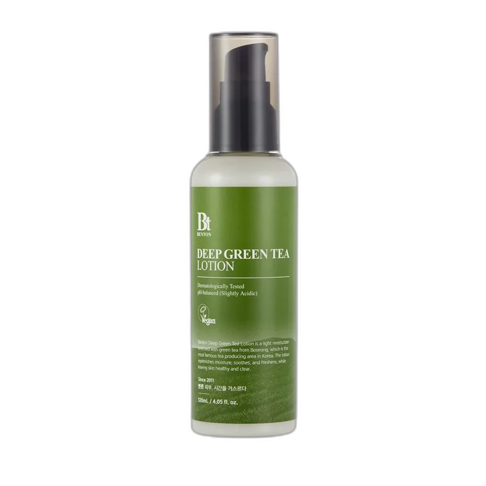 Benton Deep Green Tea Lotion 120ml pump bottle