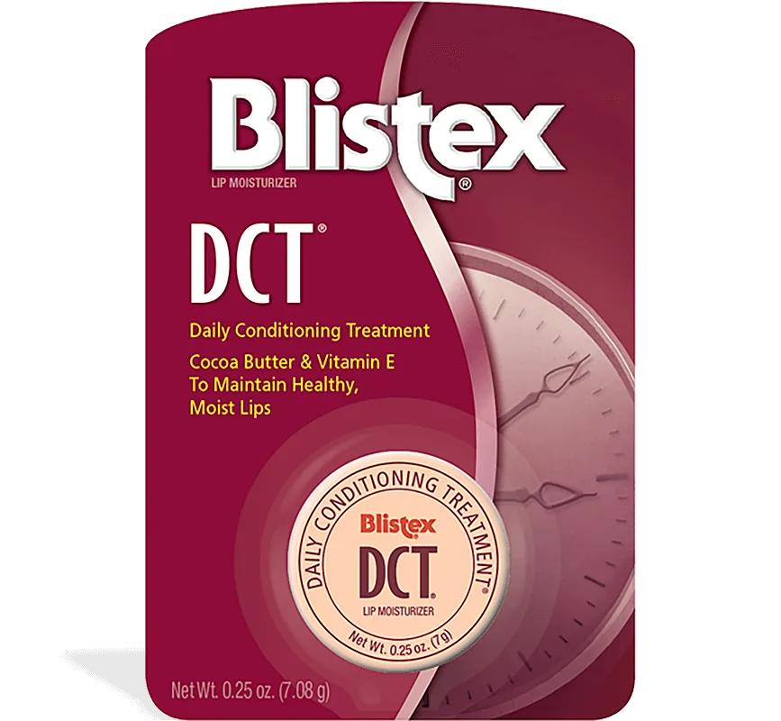 Blistex DCT Daily Conditioning Treatment SPF 20 in a small round pot