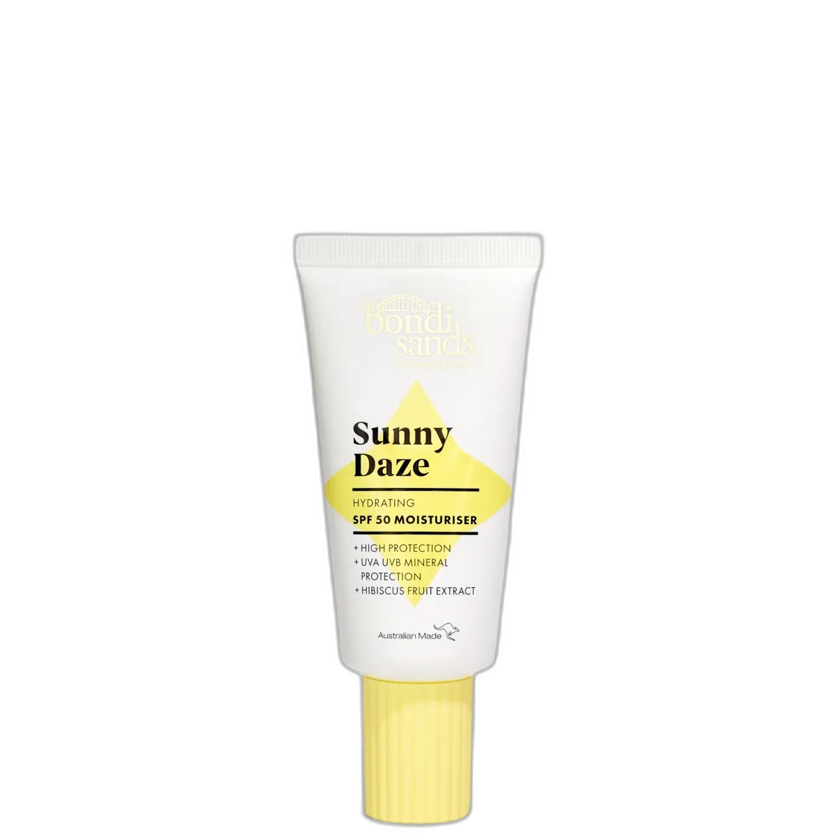 Bondi Sands Sunny Daze SPF 50 Moisturiser 50g tinted mineral face SPF tube