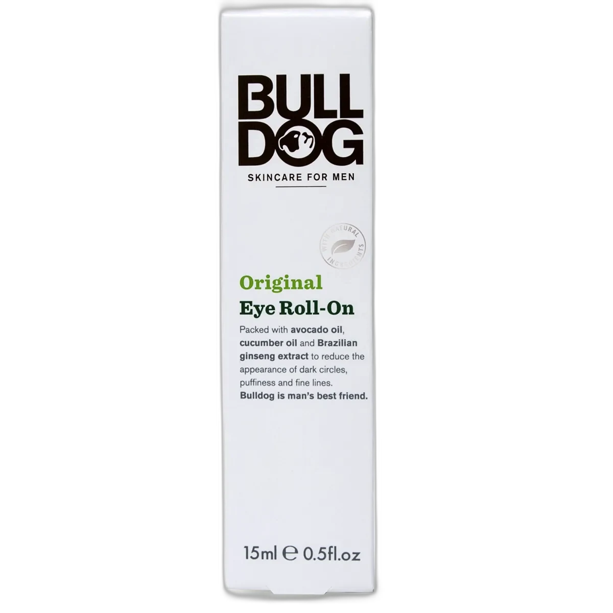Bulldog Skincare Original Eye Roll-On 15 mL tube with rollerball applicator