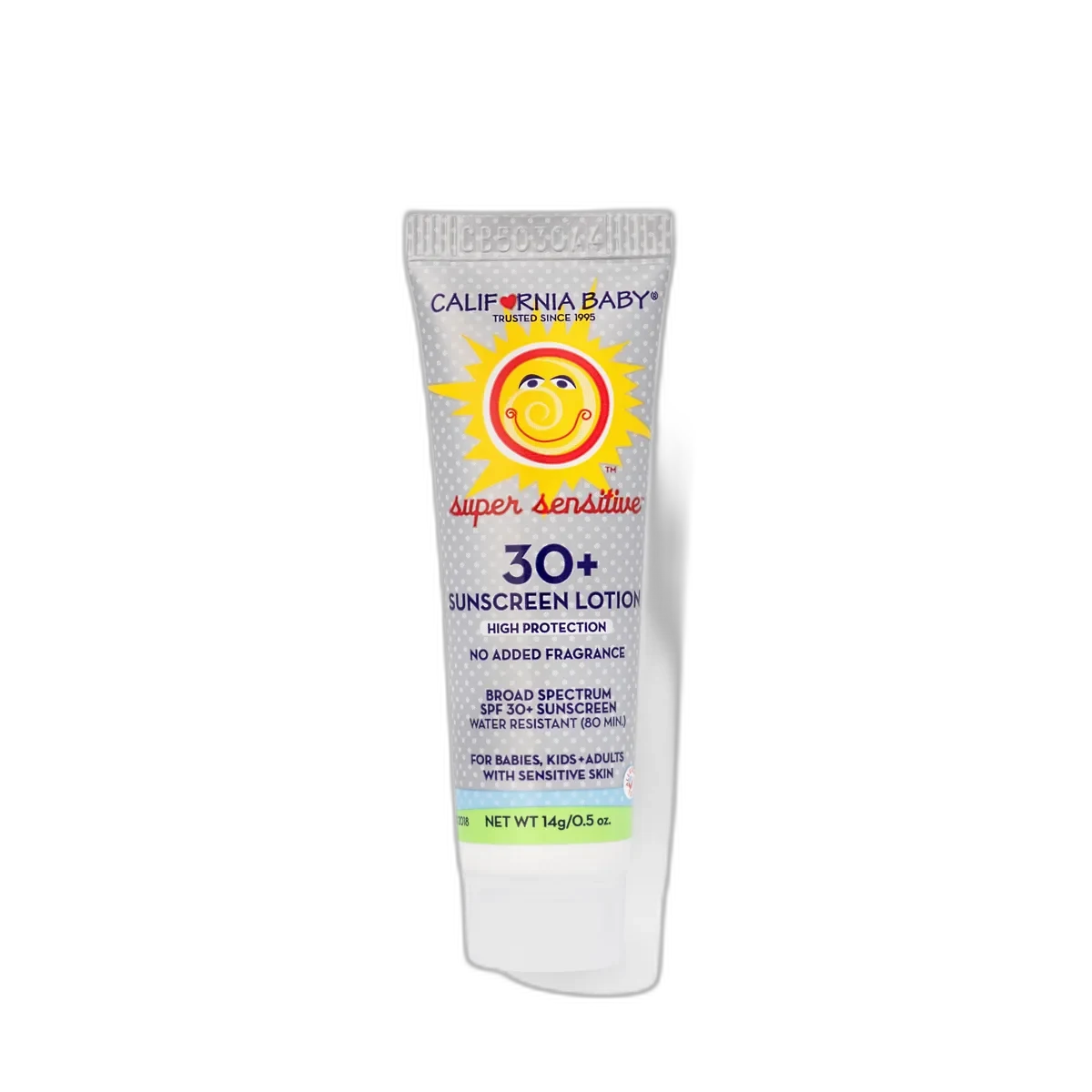 California Baby Super Sensitive SPF 30+ Sunscreen No Fragrance tube