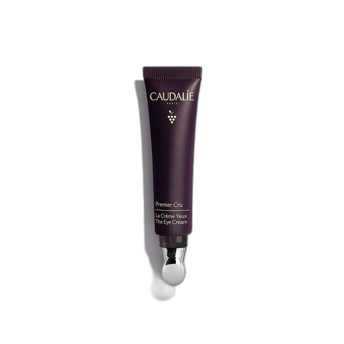 Caudalie Premier Cru The Eye Cream glass jar with metallic cap