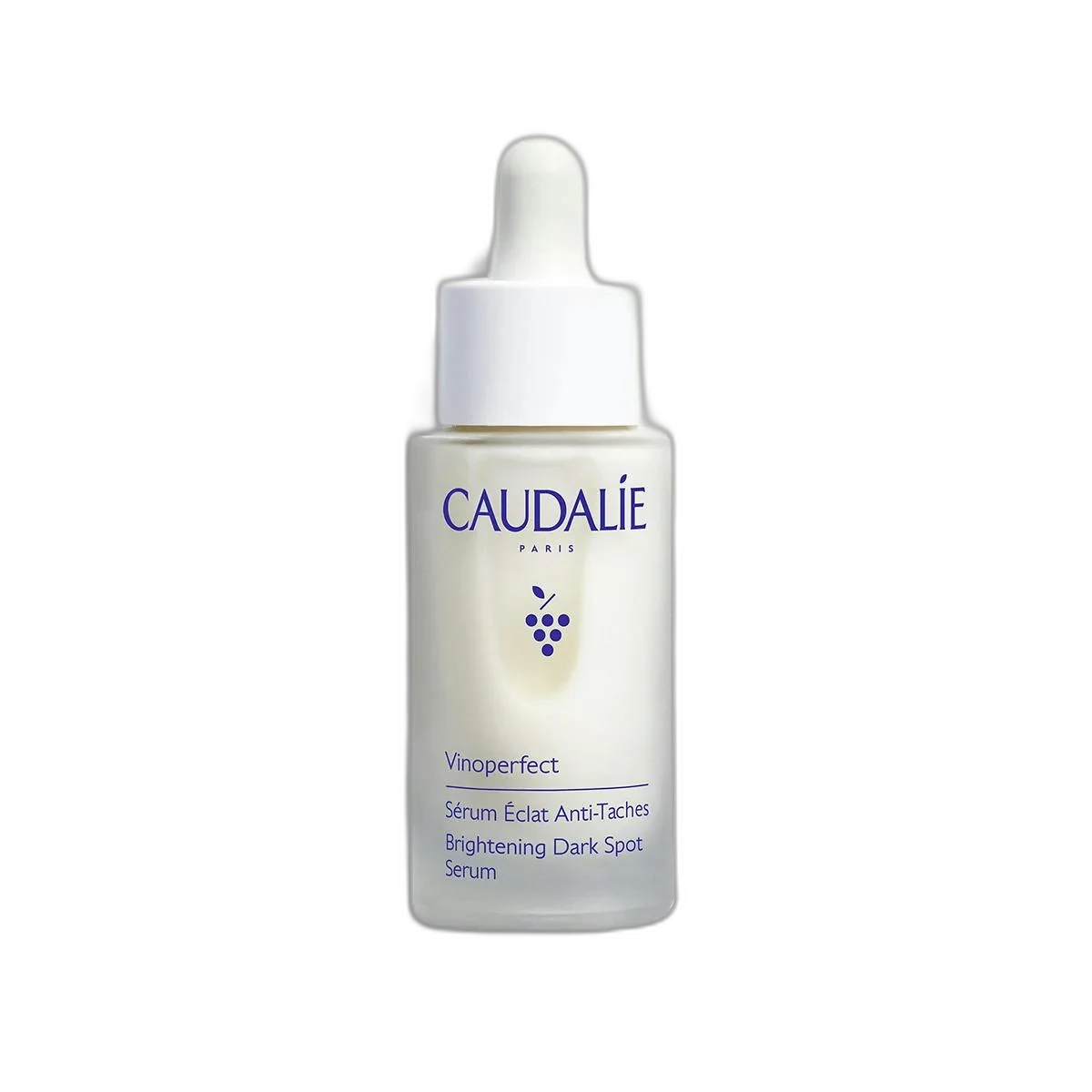 Caudalie Vinoperfect Radiance Serum 30ml frosted glass bottle with pipette dropper