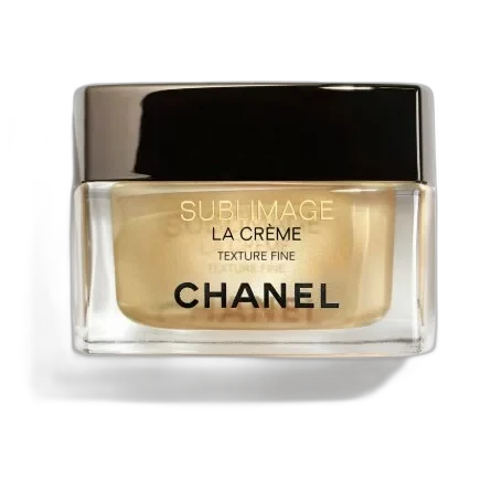 Chanel Sublimage La Crème Texture Fine in iconic white and gold jar