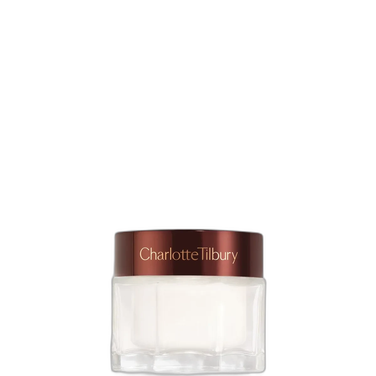 Charlotte Tilbury Magic Cream Moisturizer in rose-gold jar with lid