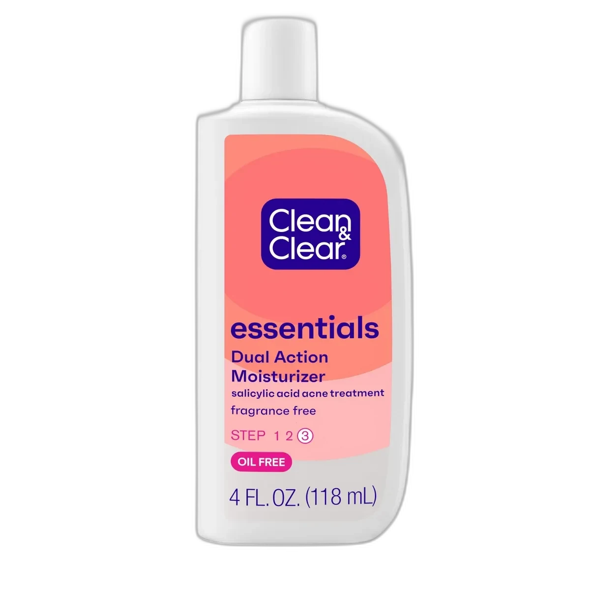 Clean & Clear Oil-Free Dual Action Moisturizer 4 fl oz bottle