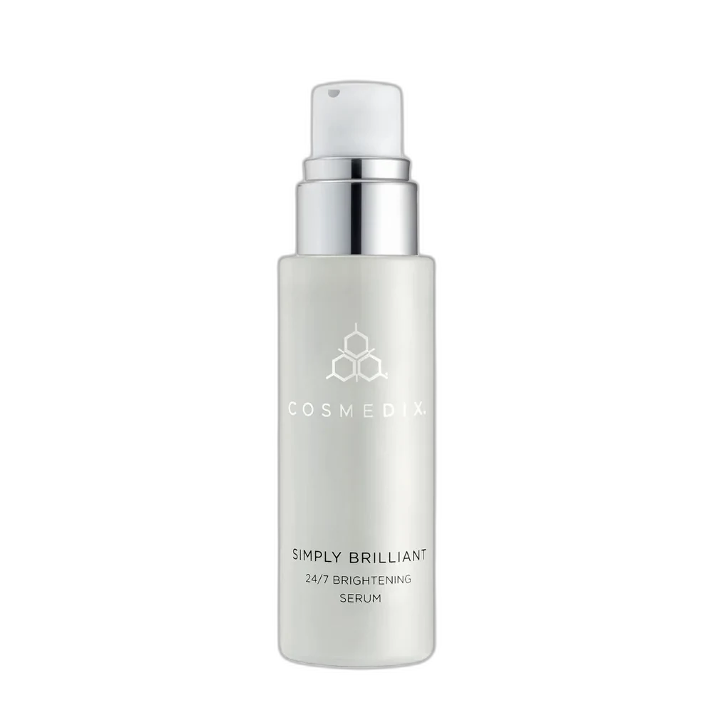 Cosmedix Simply Brilliant 24/7 Brightening Serum 1 oz airless pump bottle