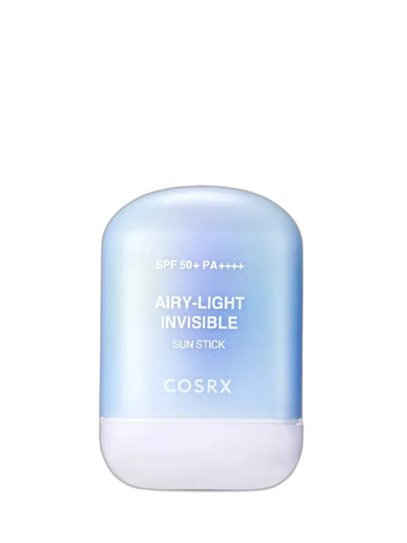 COSRX Airy-Light Invisible Sun Stick SPF 50+ PA++++ in a compact twist-up tube