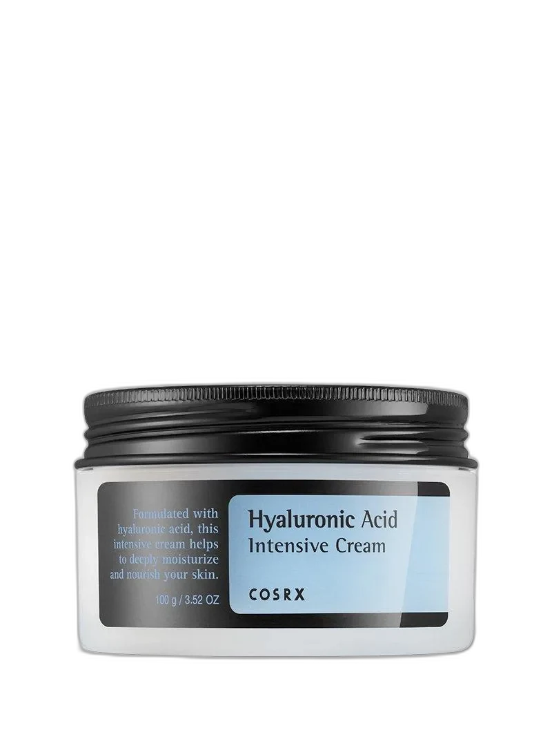 COSRX Hyaluronic Acid Intensive Cream in a white jar with lid