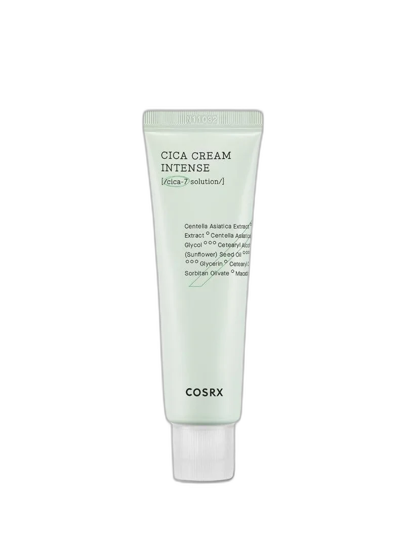 COSRX Pure Fit Cica Cream Intense white squeeze tube containing 50ml of rich centella asiatica