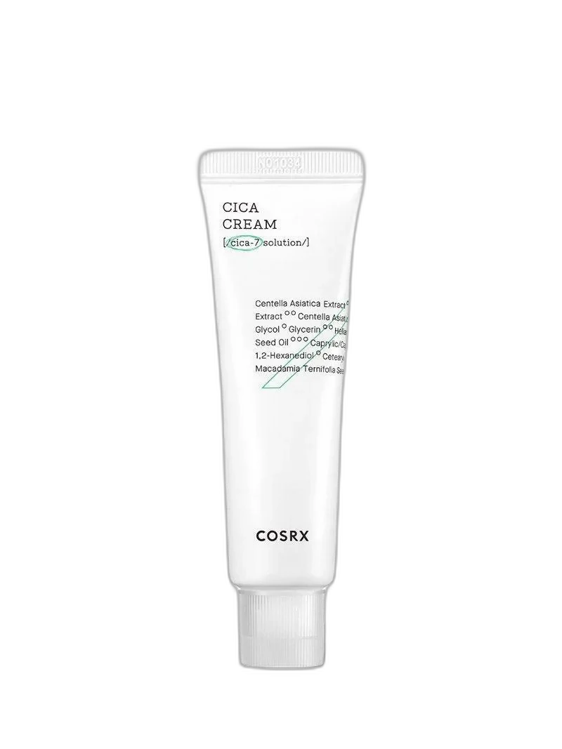 COSRX Pure Fit Cica Cream white squeeze tube containing 50ml of centella asiatica soothing