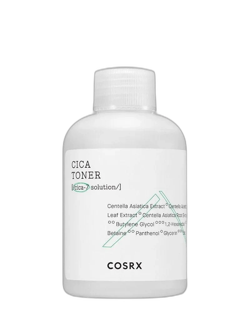 COSRX Pure Fit Cica Toner semi-transparent white bottle containing 150ml of centella asiatica