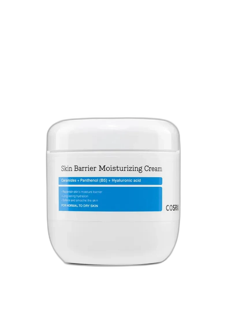 COSRX Skin Barrier Moisturizing Body Cream 450ml tub with minimalist white packaging