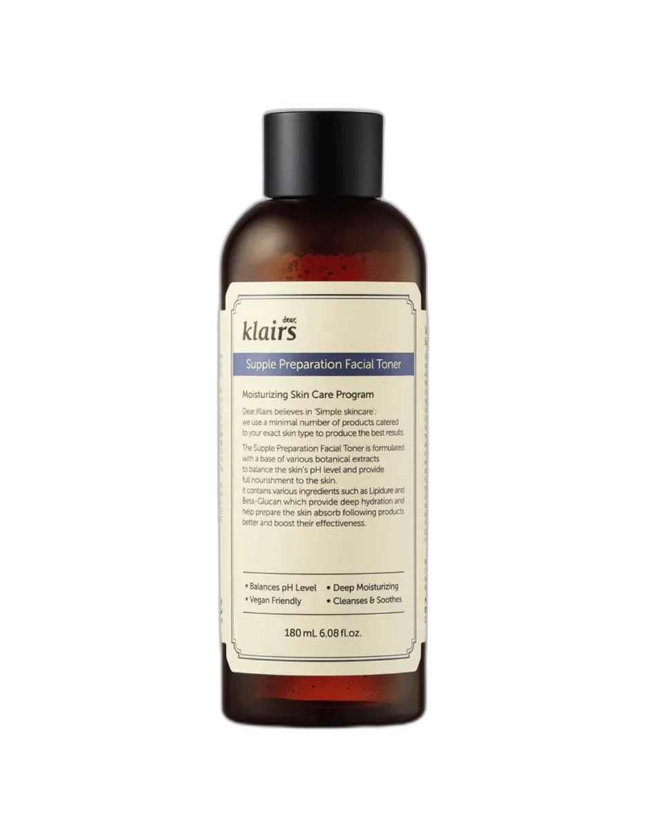 Dear, Klairs Supple Preparation Facial Toner 180ml frosted bottle