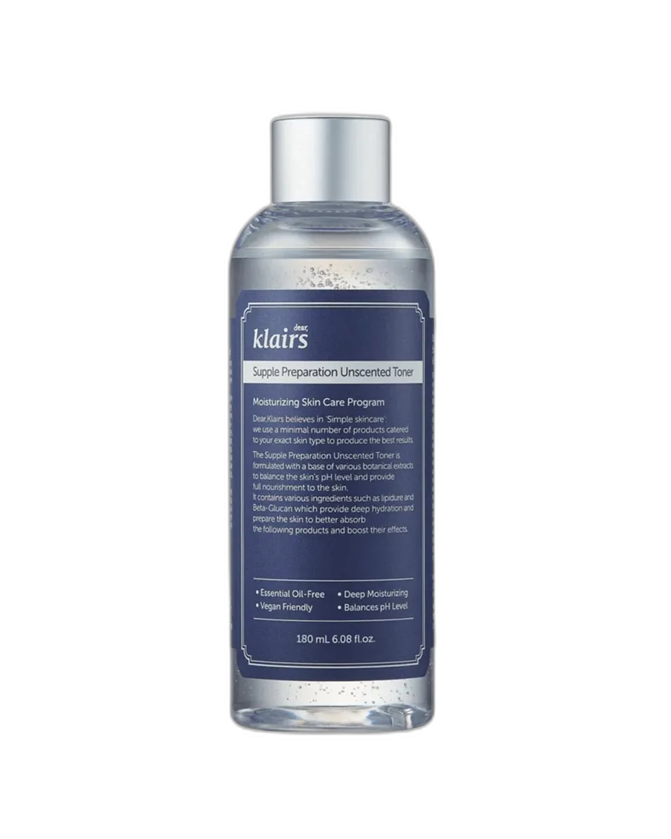 Dear, Klairs Supple Preparation Unscented Toner 180ml bottle