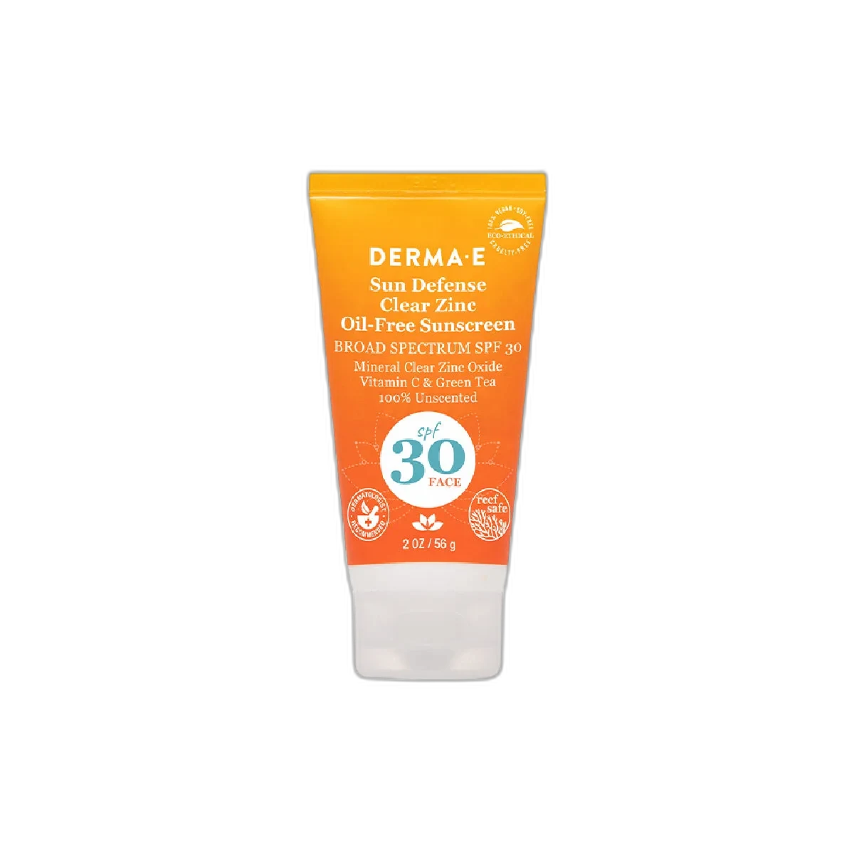 Derma E Sun Defense Mineral Oil-Free Face Sunscreen SPF 30 2 oz tube