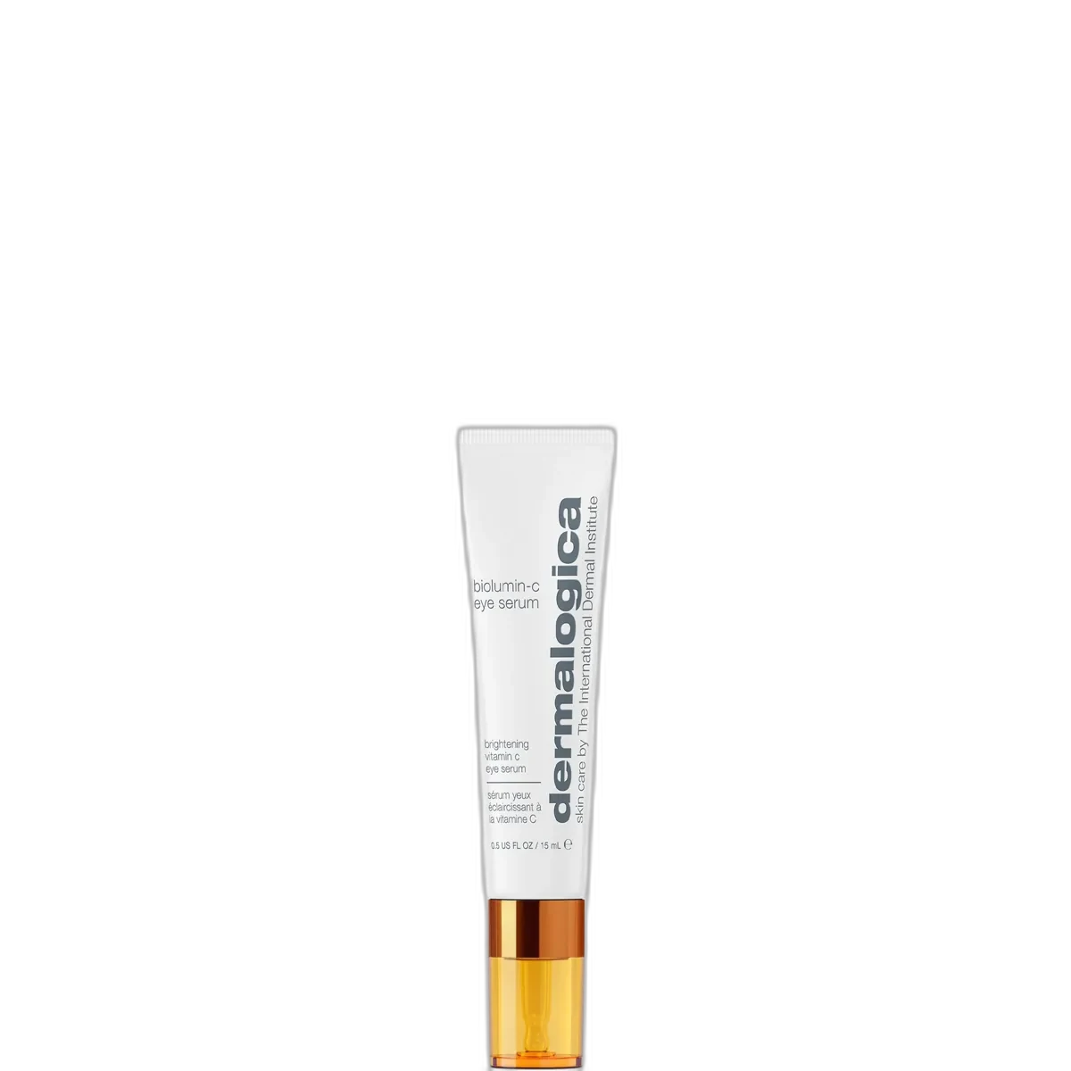 Dermalogica BioLumin-C Eye Serum in a silver-grey squeeze tube