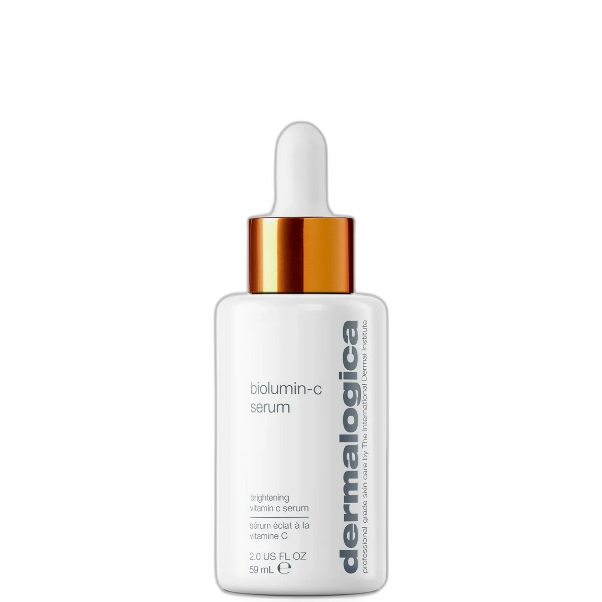 Dermalogica Biolumin-C Serum in a glass dropper bottle with protective coating