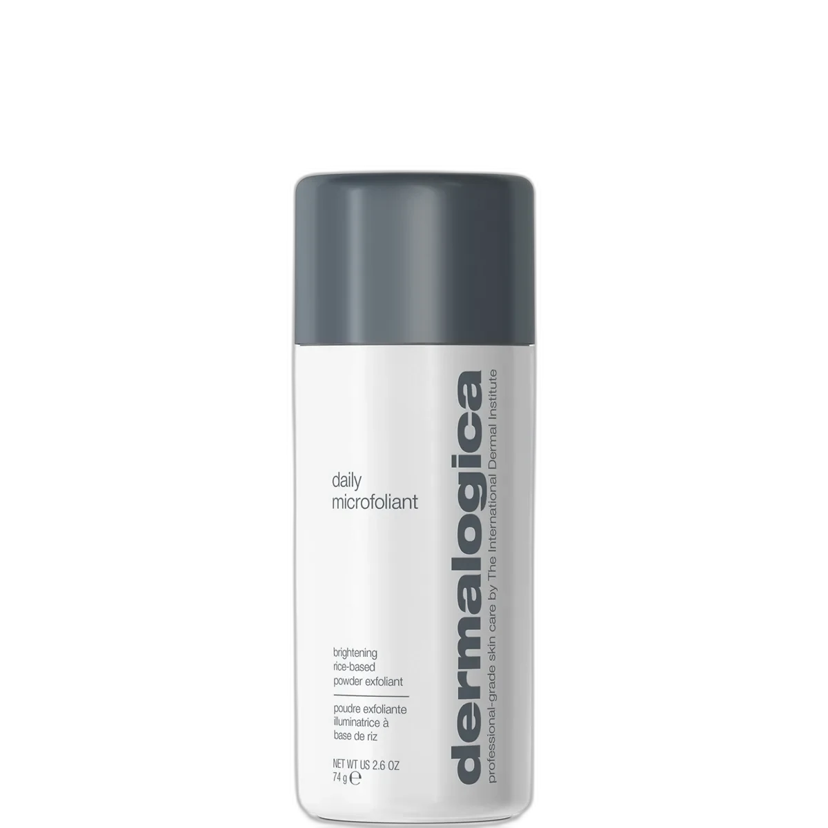 Dermalogica Daily Microfoliant powder exfoliant in a cylindrical shaker bottle