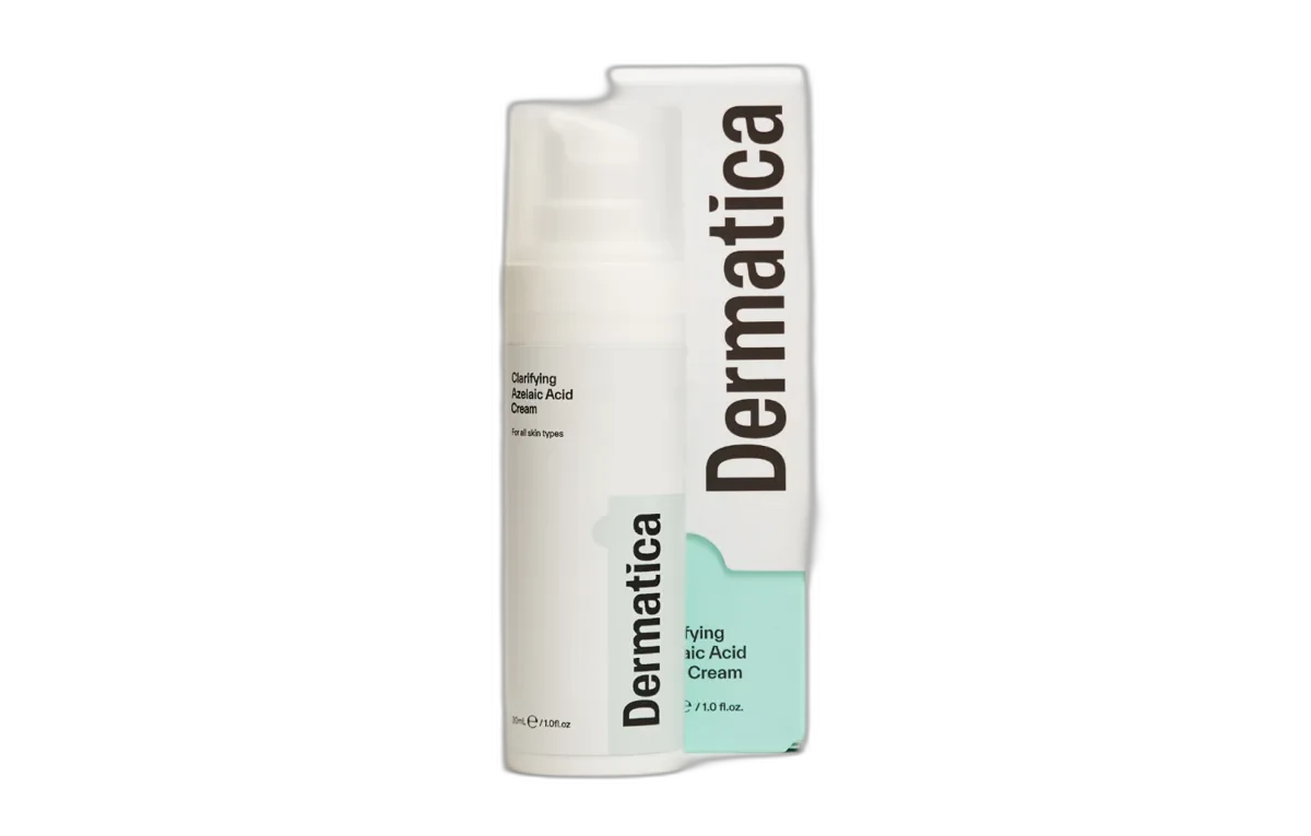 Dermatica Azelaic Acid 20% Cream white tube with minimalist clinical branding