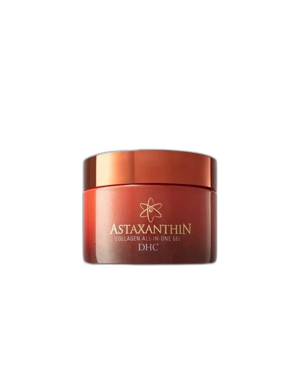 DHC Astaxanthin Collagen All-in-One Gel 4.2 oz glass jar with pink label