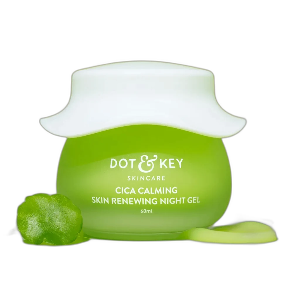 Dot & Key Cica Calming Sleeping Mask in 100ml plastic jar.