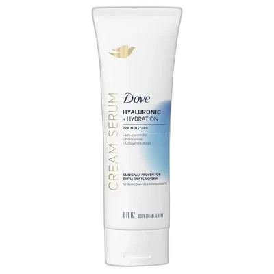 Dove Hyaluronic + Hydration Cream Serum with Pro-Ceramides and Niacinamide, 8 fl oz bottle