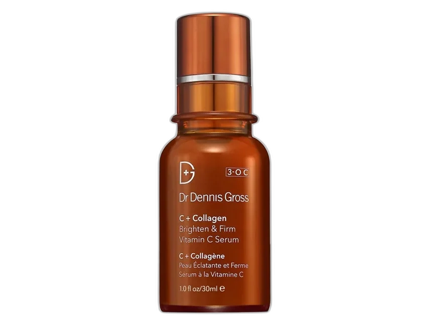 Dr. Dennis Gross C+ Collagen Brighten & Firm Vitamin C Serum 1 oz amber glass bottle