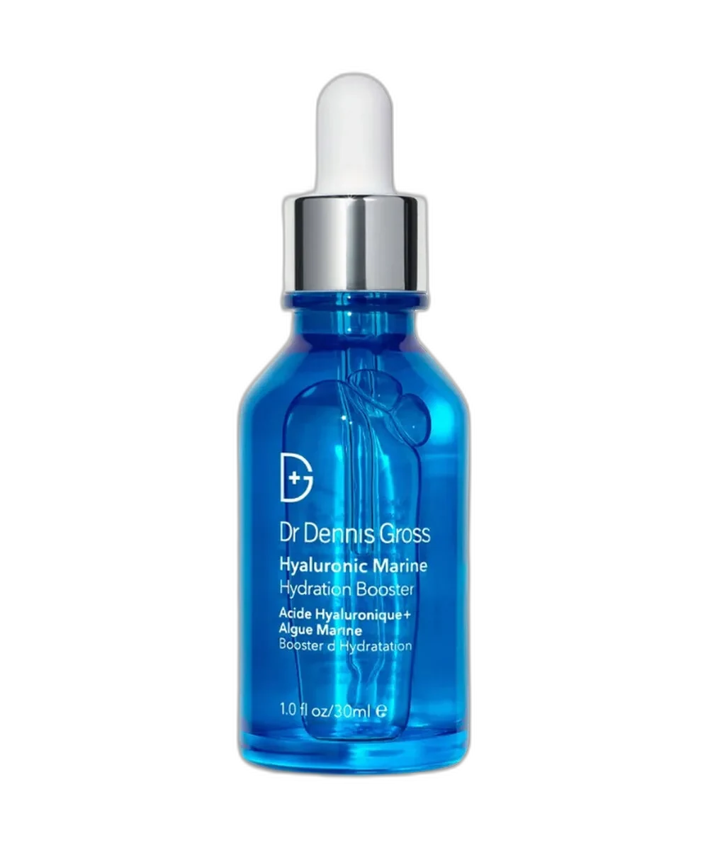 Dr. Dennis Gross Skincare Hyaluronic Marine Hydration Booster 30 ml frosted glass dropper bottle