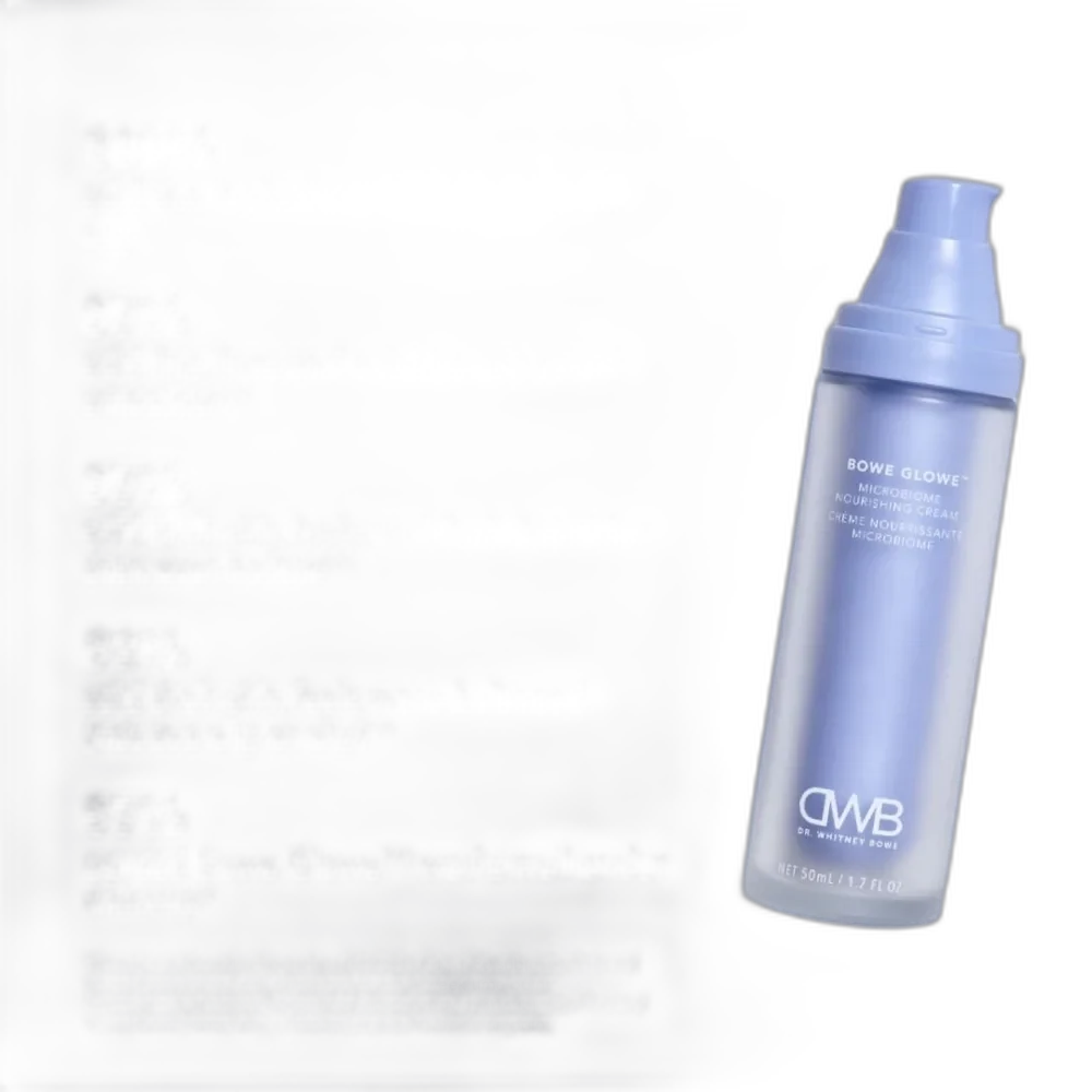 Frosted glass jar of Dr. Whitney Bowe Beauty Biome Barrier Calming Cream