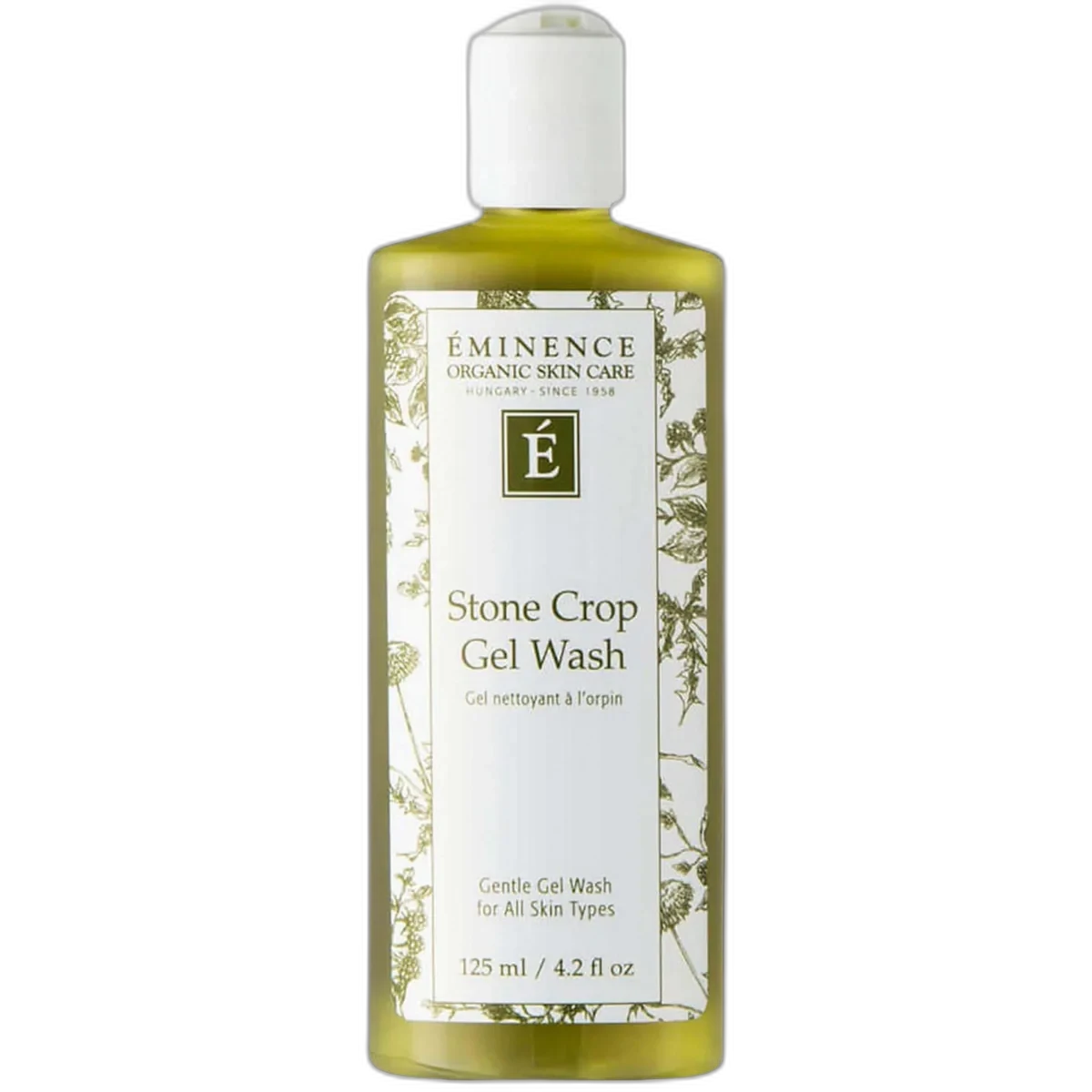 Eminence Stone Crop Gel Wash 250ml pump bottle with green label