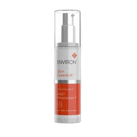 Environ Skin EssentiA Vita-Antioxidant AVST Moisturiser tube with white and green professional
