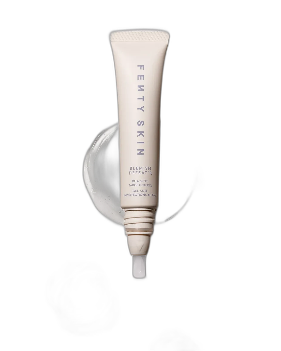 Fenty Skin Blemish Defeat'r BHA Spot-Targeting Gel in a compact squeeze tube