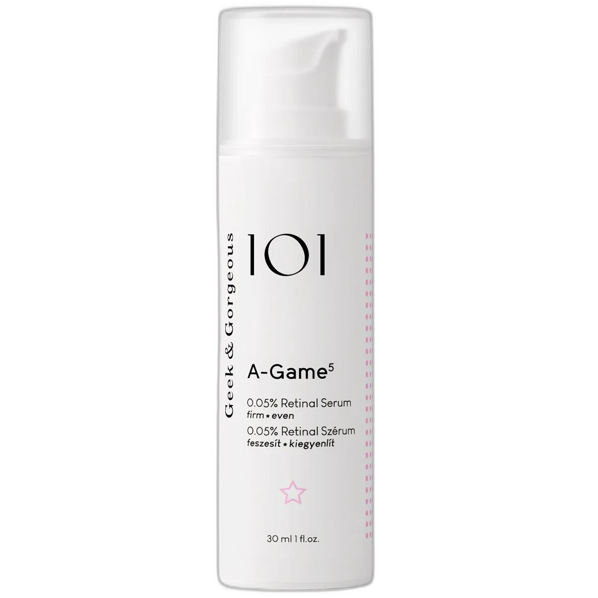 Geek & Gorgeous A-Game 5 Retinal Serum 30mL airless tube