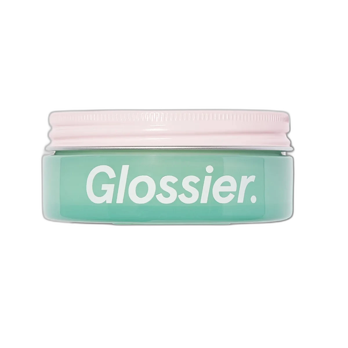 Glossier After Baume Moisture Barrier Recovery Cream glass jar with aluminum lid