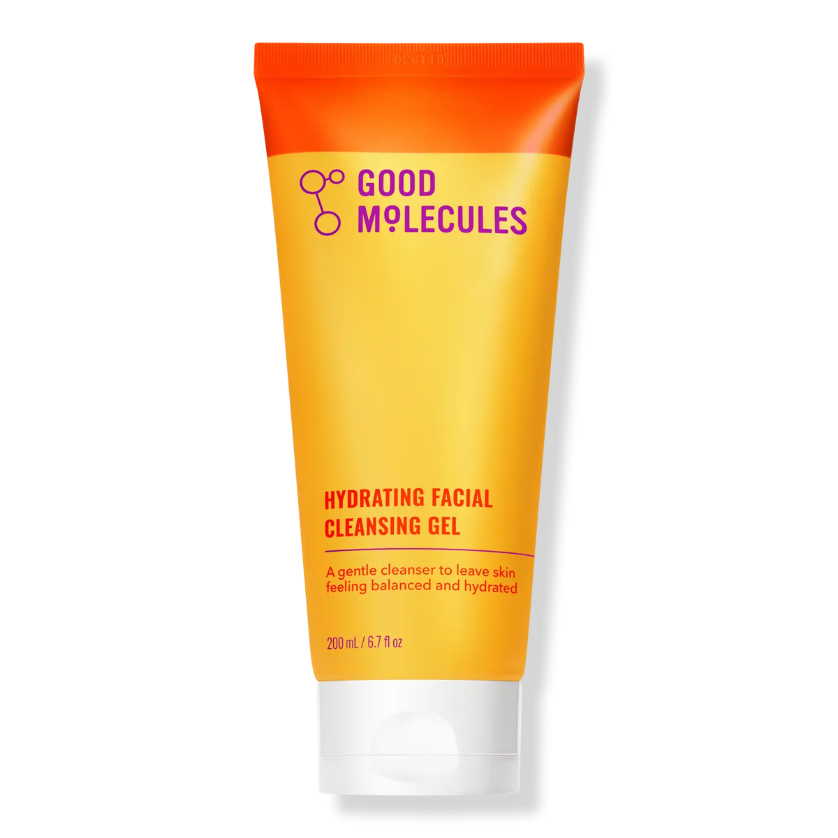 Good Molecules Rosewater Daily Cleansing Gel in a clear squeeze tube