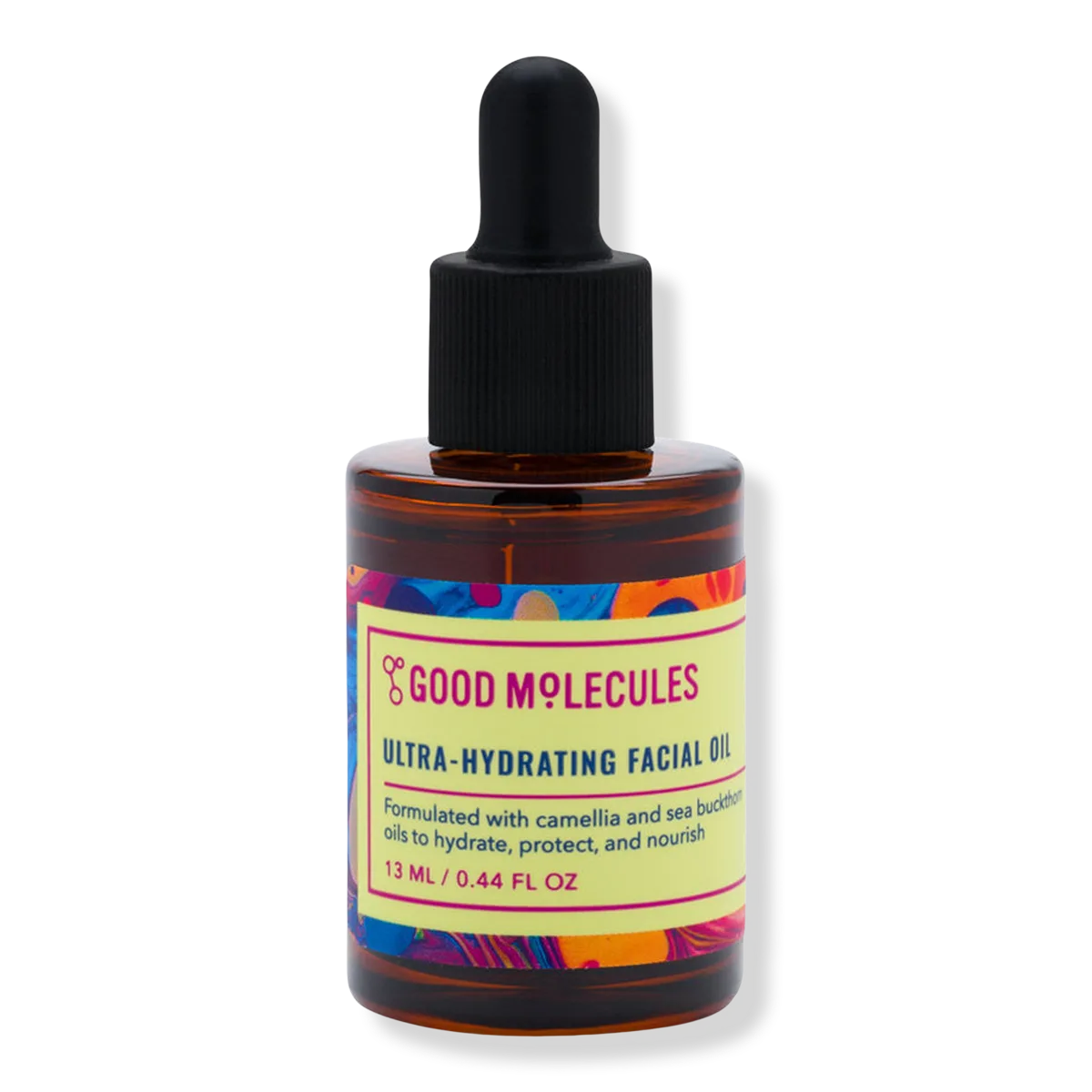 Good Molecules Ultra-Hydrating Facial Oil in an amber glass dropper bottle