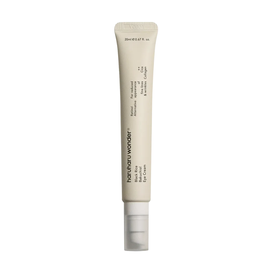 Haruharu Wonder Black Rice Bakuchiol Eye Cream in 20ml white jar
