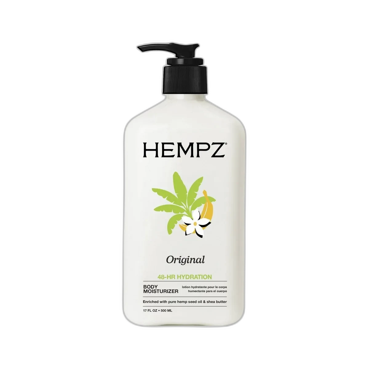 Hempz Original Herbal Body Moisturizer 17oz pump bottle