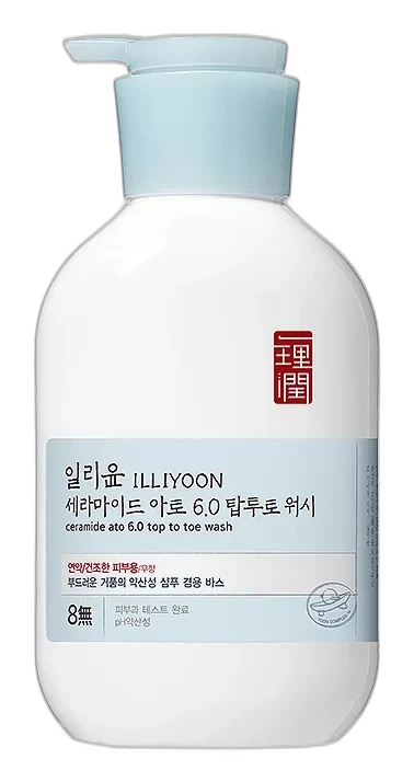 Illiyoon Ceramide Ato 6.0 Top to Toe Wash 500ml pump bottle