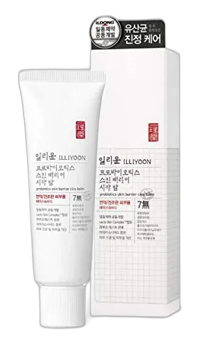 Illiyoon Probiotics Skin Barrier Cica Balm 50ml tub on white background