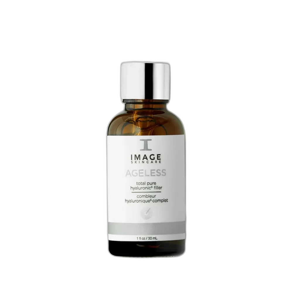Image Skincare AGELESS Total Pure Hyaluronic 6 Filler serum in frosted glass bottle with dropper